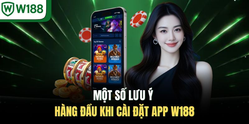 Một số lưu ý hàng đầu khi cài đặt app W188