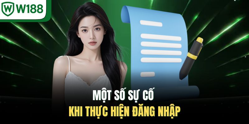 Một số sự cố khi thực hiện đăng nhập